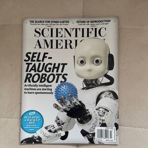 Scientific American Magazine - Self-Taught Robots Cover